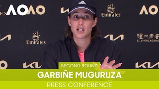 Garbine Muguruza Press Conference 2R  Australian Open 2022 [upl. by Nelli]