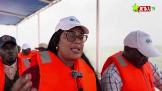 PUBLIREPORTAGE  Visite de la Directrice Générale de l’OLAC dans les installations du Lac de Guiers [upl. by Pollerd121]