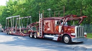 SOLD 2017 Peterbilt 389BIG BUNK Cottrell CX11 Car Hauler  8744N [upl. by Nahrut]