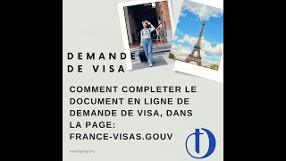 Compléter la demande de visa en ligne en français [upl. by Ongineb793]