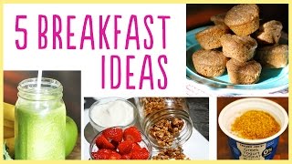 EAT  5 Easy OntheGo Breakfasts [upl. by Yeslehc299]