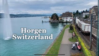 Horgen Switzerland  Walking around Horgen lake  Canton Zürich [upl. by Misa]