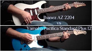 Ibanez AZ 2204 vs Yamaha Pacifica Standard Plus 12  czy usłyszysz różnicę [upl. by Kowal]