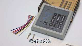 Quality Rfid Card Reader 125khz Plastic Door Access Control System Device Machine With Password [upl. by Akimert350]