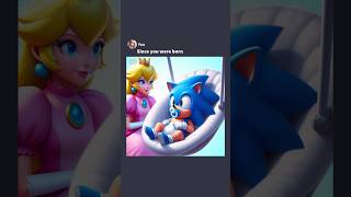 Sonic Asks Princess Peach Some Questions meme mario sonic [upl. by Weismann742]