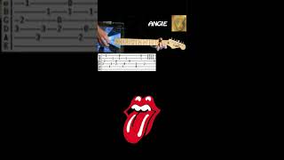 Rolling Stones Angie Guitar Tab Cover [upl. by Celeski149]