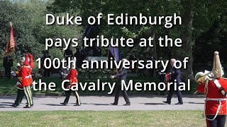 Duke of Edinburgh pays tribute at 100th anniversary of Cavalry Memorial armedforces ukarmy [upl. by Kimon]