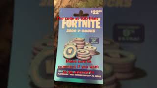 free 2800 Vbucks at 100 likes make sure to comment Comment fortnite Shorts ￼ [upl. by Greeley]