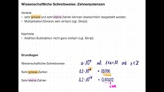 Wissenschaftliche Schreibweise [upl. by Nosyt]