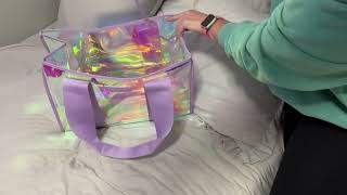 Iridescent beach tote bag [upl. by Inus]