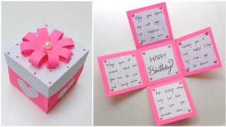 How To Make Beautiful Birthday Gift Box • Handmade birthday gift making • DIY Birthday Explosion Box [upl. by Vance]