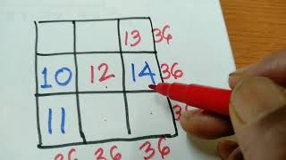 Solving 3×3 magic square [upl. by Elokkin25]