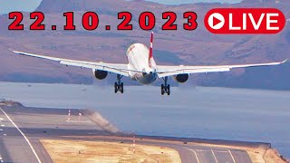 LIVE Airbus A330NEO SPECIAL At Madeira Island Airport 22102023 [upl. by Sena]