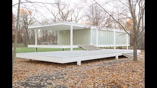 Farnsworth House Interior View farnsworthhouse [upl. by Nairdna886]