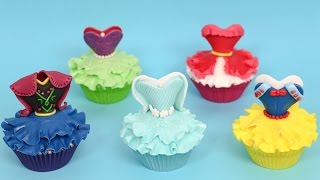 DISNEY PRINCESS CUPCAKES  How to make by CakesStepbyStep [upl. by Isabelita]