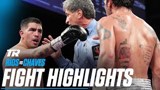 Highlights Rios Scores a DQ Win Over Chaves in Wild Fight [upl. by Cristal667]