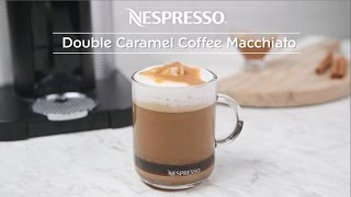 Double Caramel Coffee Macchiato Recipe [upl. by Enirehs]