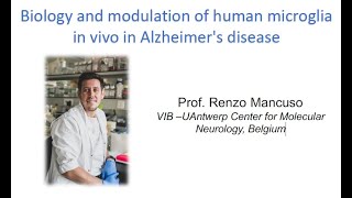 European Microglia Webinar Series by Renzo Mancuso 20231205 [upl. by Roath]