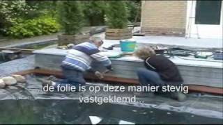 Aanleg vijver met PVC vijverfolie [upl. by Doownyl]