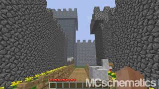 Minecraft Schematic  Huge Castle [upl. by Hesta]