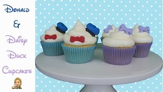 Donald amp Daisy Duck Cupcakes  Disney Cupcakes [upl. by Natan763]