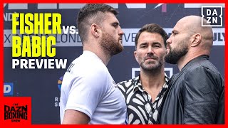 The DAZN Boxing Show Preview  Johnny Fisher vs Alen Babic [upl. by Annaeerb]