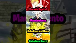 Niveles de Poder de Los 4 Caballeros del Apocalipsis mokushirokunoyonkishi nanatsunotaizai shorts [upl. by Annabel914]