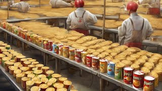 How are Pringles made in the factory Pringles Faktory Process [upl. by Philip62]