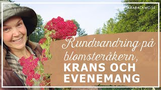 Rundvandring på blomsteråkern krans och evenemang [upl. by Hanafee]