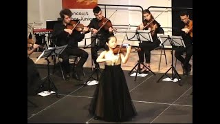 Natsuho Murata played Schubert Rondo for Violin and Orchestra D 4383 in 2° Round Tibor Junior 2022 [upl. by Atinad]