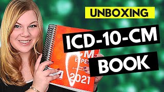 MEDICAL CODING ICD10CM CODING BOOK UNBOXING  Review of the 2021 AAPC edition diagnosis manual [upl. by Winfrid]