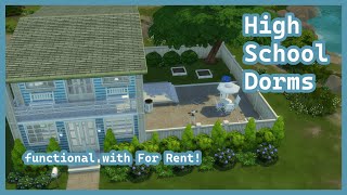 High School Dorms  Functional with For Rent  The Sims 4 Speedbuild thesims thesims4 [upl. by Bettye]