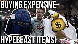 BUYING EXPENSIVE HYPEBEAST ITEMS IN NYC Supreme Bape MCM etc [upl. by Adnav585]