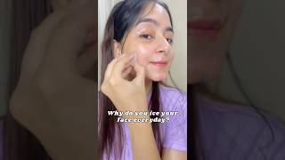 Face Icing Benefits 😍✨ skincaretips beautytips [upl. by Erlina]