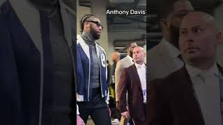 West allstars arrive for tonights big game nba lebronjames anthonyedwards anthonydavis [upl. by Atnad217]