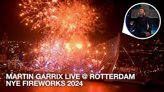 MARTIN GARRIX LIVE  ROTTERDAM NYE FIREWORKS 2024 [upl. by Domeniga]