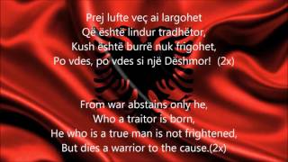 Himni i FlamuritAlbanian National Anthem English lyrics [upl. by Desmond]