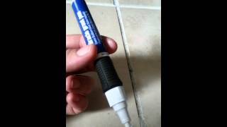 Painting Grout Part 2 Easier Miracle Grout Pen [upl. by Balas]