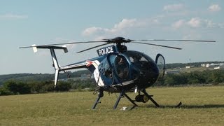 Hungarian Air Police MD500E startup and takeoff [upl. by Xaviera688]