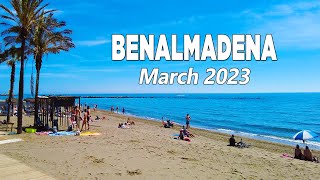 Benalmadena Malaga Spain Walking Tour Costa del Sol March 2023 4K [upl. by Randi]