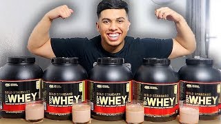 I Tried NEARLY Every WHEY Protein Shake Flavour [upl. by Meehyr372]