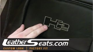 Hummer H2 SUV Custom Leather Interior Upholstery Upgrade kit  wwwLeatherSeatscom [upl. by Engud851]