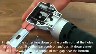 Changing the blades on the Masterclip Hunter Horse Clipper with Heiniger Style Blades [upl. by Halueb]