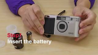 Simple 4 Steps How to insert film into Ricoh GR10 35mm Film Camera [upl. by Ttirb618]