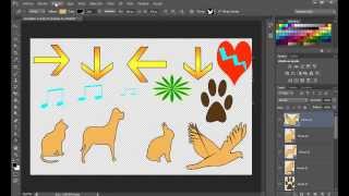 Como hacer figuras y darles color en photoshop CS6 [upl. by Lyall783]