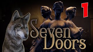 Seven Doors 🐺 Игра головоломка 2020 🐺 Семь дверей 1 ГОВОРЯЩИЙ ВОЛК играет ХОРРОР [upl. by Peugia]