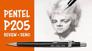 PENTEL P205 Mechanical Pencil REVIEW  Demo [upl. by Esenej302]