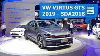 Novo Volkswagen Virtus GTS 2019  Salão do Automóvel [upl. by Iretak767]