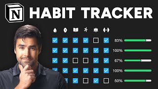 How to Build a Habit Tracker in Notion from Scratch [upl. by Orsay]