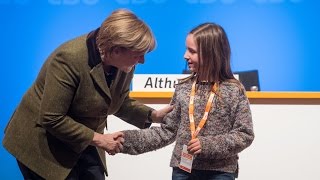 Bundeskanzlerin spricht auf der CDURegionalkonferenz in Münster [upl. by Asyral]